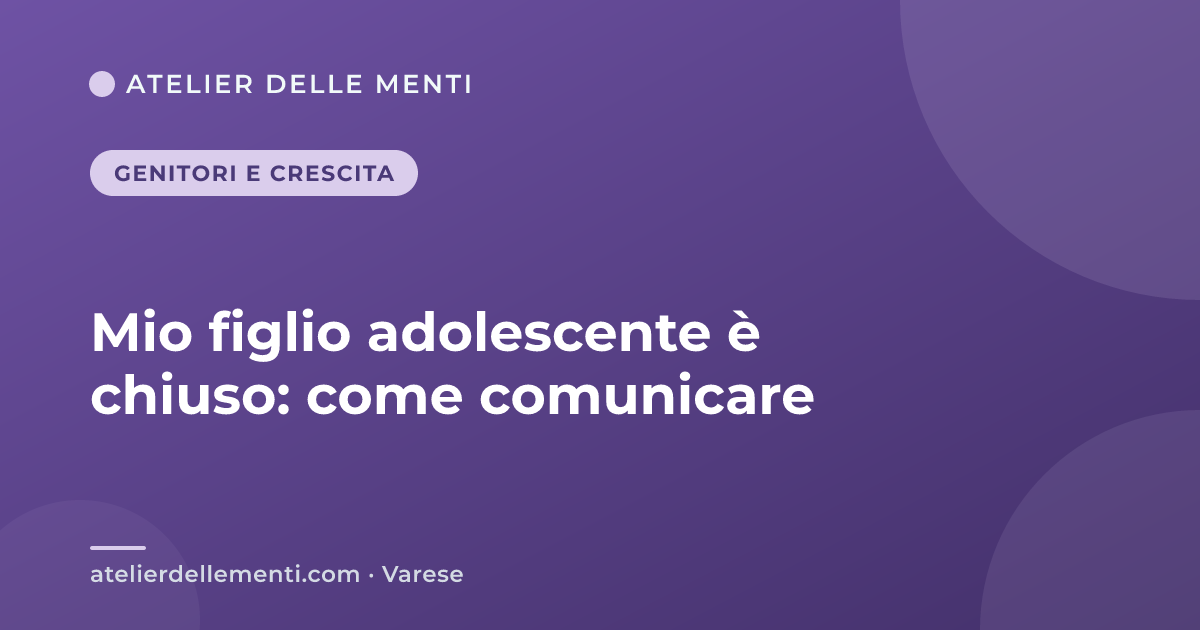 Mio figlio adolescente è chiuso: come comunicare
