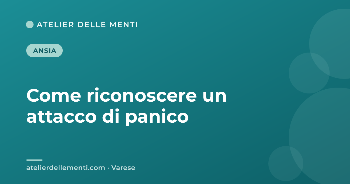 Come riconoscere un attacco di panico